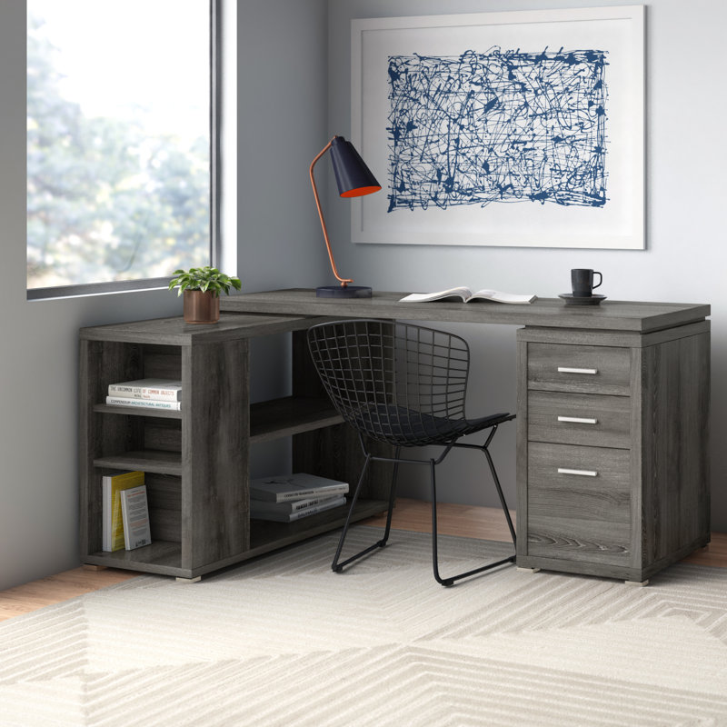 Davison Reversible LShape Executive Desk & Reviews AllModern